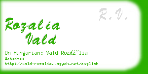 rozalia vald business card